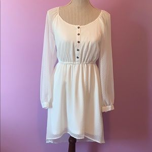 Love Fire White Hi-Low Dress